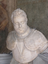 -	Busto in marmo bianco, Giovan Battista De Sermei da Fiesole1605