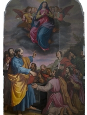 Santi di Tito durante il restauro