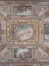 Soffitto di Palazzo Antellesi dopo restauro
